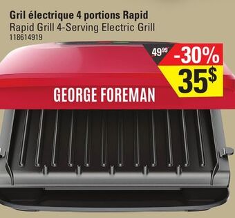 Sushi Shop George foreman rapid grill 4-serving electric grill offer