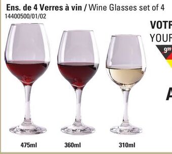 Sushi Shop Wine glasses set of 4 offer