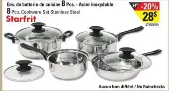 Sushi Shop Starfrit 8 pcs. cookware set stainless steel offer