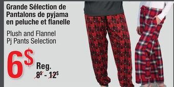 Sushi Shop Plush and flannel pj pants selection offer