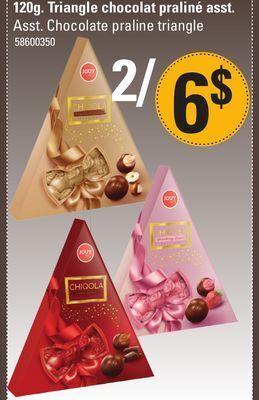 Sushi Shop Asst. chocolate praline triangle offer