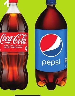 Chalo FreshCo Coca-cola or pepsi soft drinks 2 l selected varieties offer