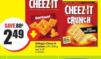 Chalo FreshCo Kellogg's cheez-it crackers 191-200 g offer