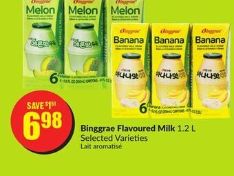 Chalo FreshCo Binggrae flavoured milk 1.2 l selected varieties offer