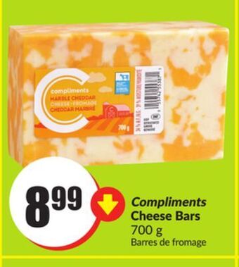 Chalo FreshCo Compliments cheese bars 700 g offer