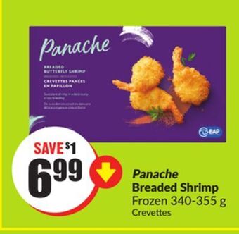 Chalo FreshCo Panache breaded shrimp frozen 340-355 g offer
