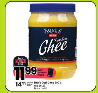 Chalo FreshCo Brar's desi ghee 800 g offer