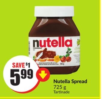 Chalo FreshCo Nutella spread 725 g offer