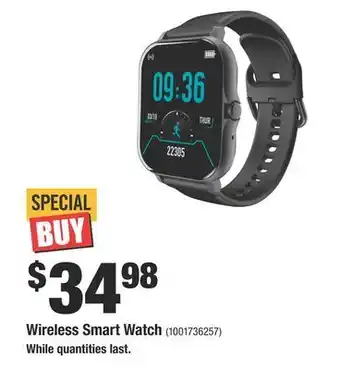 Home Depot Wireless smart watch offer