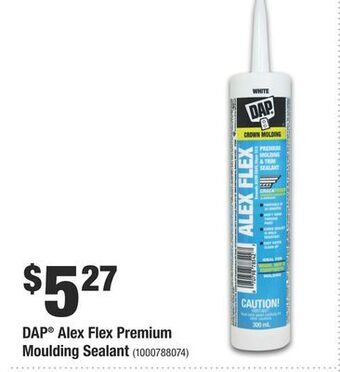 Home Depot Dap® alex flex premium moulding sealant offer
