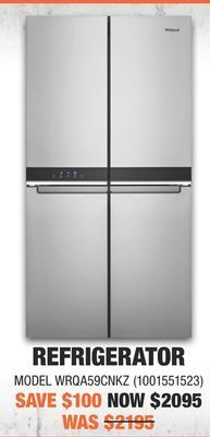 Home Depot Whirlpool® refrigerator offer