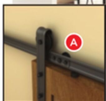 RONA Colonial elegance "industria" door rail system offer