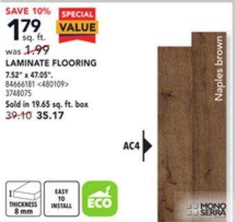 RONA Mono serra laminate flooring 7.52" x 47.05" offer