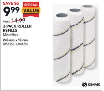 RONA Simms 3-pack roller refills offer
