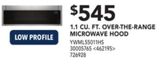 RONA Whirlpool 1.1 cu. ft. over-the-range microwave hood offer