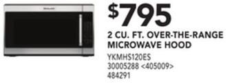 RONA Kitchenaid 2 cu. ft. over-the-range microwave hood offer
