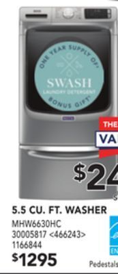 RONA Maytag 5.5 cu. ft. washer offer