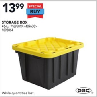 RONA Gsc storage box offer
