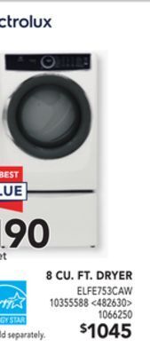 RONA Electrolux 8 cu. ft. dryer offer