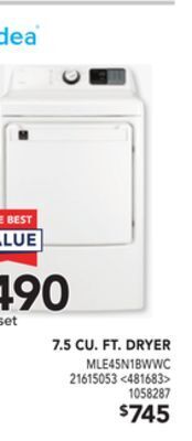 RONA Midea 7.5 cu. ft. dryer offer
