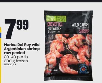 Zehrs Markets Marina del rey wild argentinian shrimp raw peeled offer