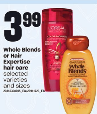 Zehrs Markets Whole blends or hair expertise hair care offer