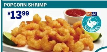M & M Food Market Popcorn shrimp offer