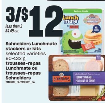 Valu-mart Trousses-repas lunchmate ou trousses-repas schneiders, 90-132 g offer
