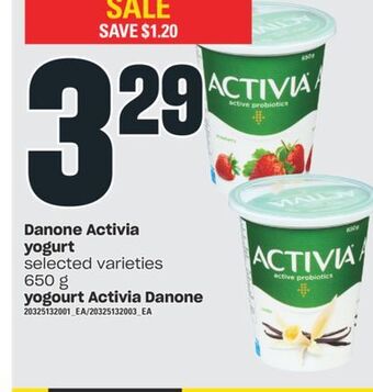Valu-mart Yogourt activia danone, 650 g offer