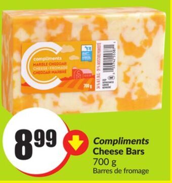FreshCo Compliments cheese bars 700 g offer