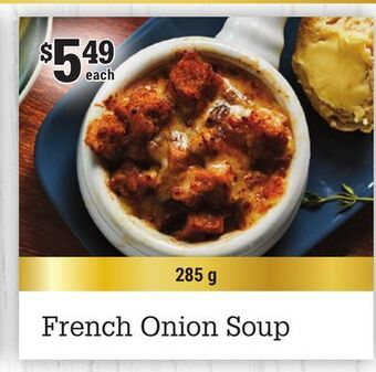 M & M Food Market French onion soup offer