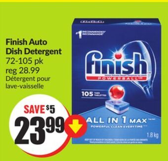 FreshCo Finish auto dish detergent 72-105 pk offer