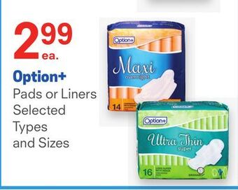 Option + pads or liners