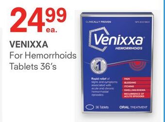 Remedy's RX Venixxa for hemorrhoids tablets offer
