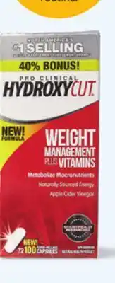 Walmart Hydroxycut pro clinical weight management supplements offer