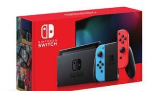 Walmart Nintendo switch console with neon blue/red joy-con offer