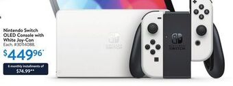 Walmart Nintendo switch oled console with white joy-con offer