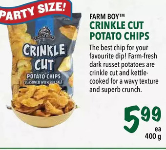 Farm Boy Farm boy crinkle cut potato chips offer