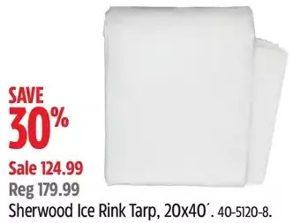 Canadian Tire Sherwood ice rink tarp offer