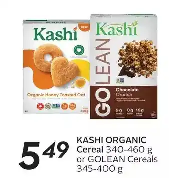 Sobeys Kashi organic cereal or golean cereals offer
