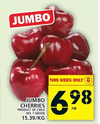 Food Basics Jumbo cherries offer