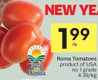 Foodland Roma tomatoes offer