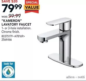 RONA "kameron" lavatory faucet offer