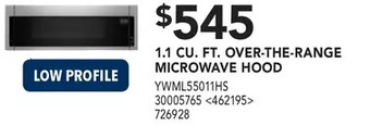 RONA Kitchenaid 1.1 cu. ft. over-the-range microwave hood offer