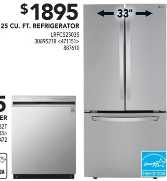 RONA 25 cu. ft. refrigerator offer