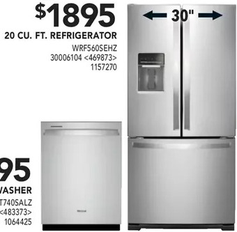 Lowe's Whirlpool 20 cu. ft. refrigerator offer
