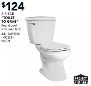 Lowe's 2-piece "toilet to grab" offer