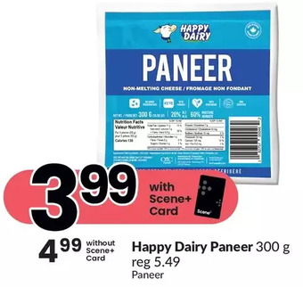 FreshCo Happy dairy paneer offer