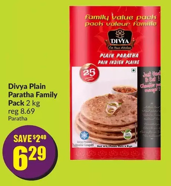FreshCo Divya plain paratha family pack offer
