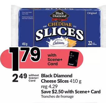 FreshCo Black diamond cheese slices offer